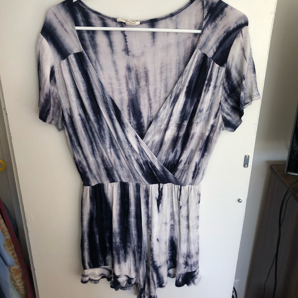 Tie died T-shirt romper